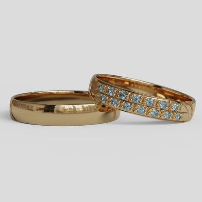 Argollas de Matrimonio Livia Oro 18k