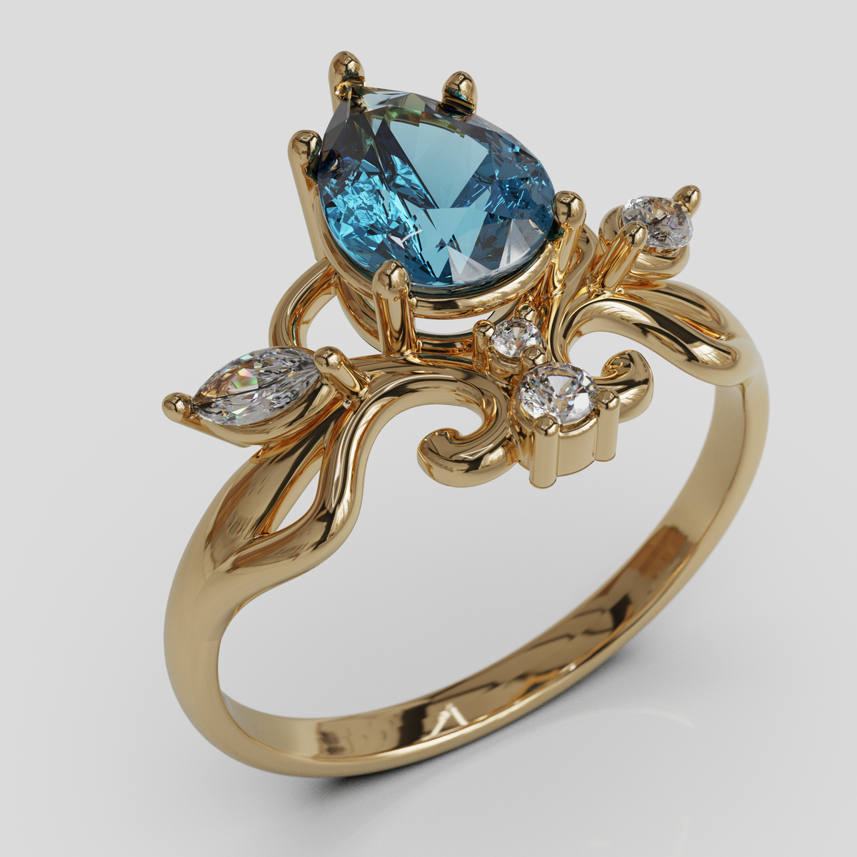 Anillo de Compromiso Ophelia Oro 18K