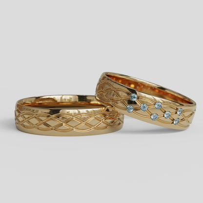 Argollas Matrimonio Ginebra Oro 18k