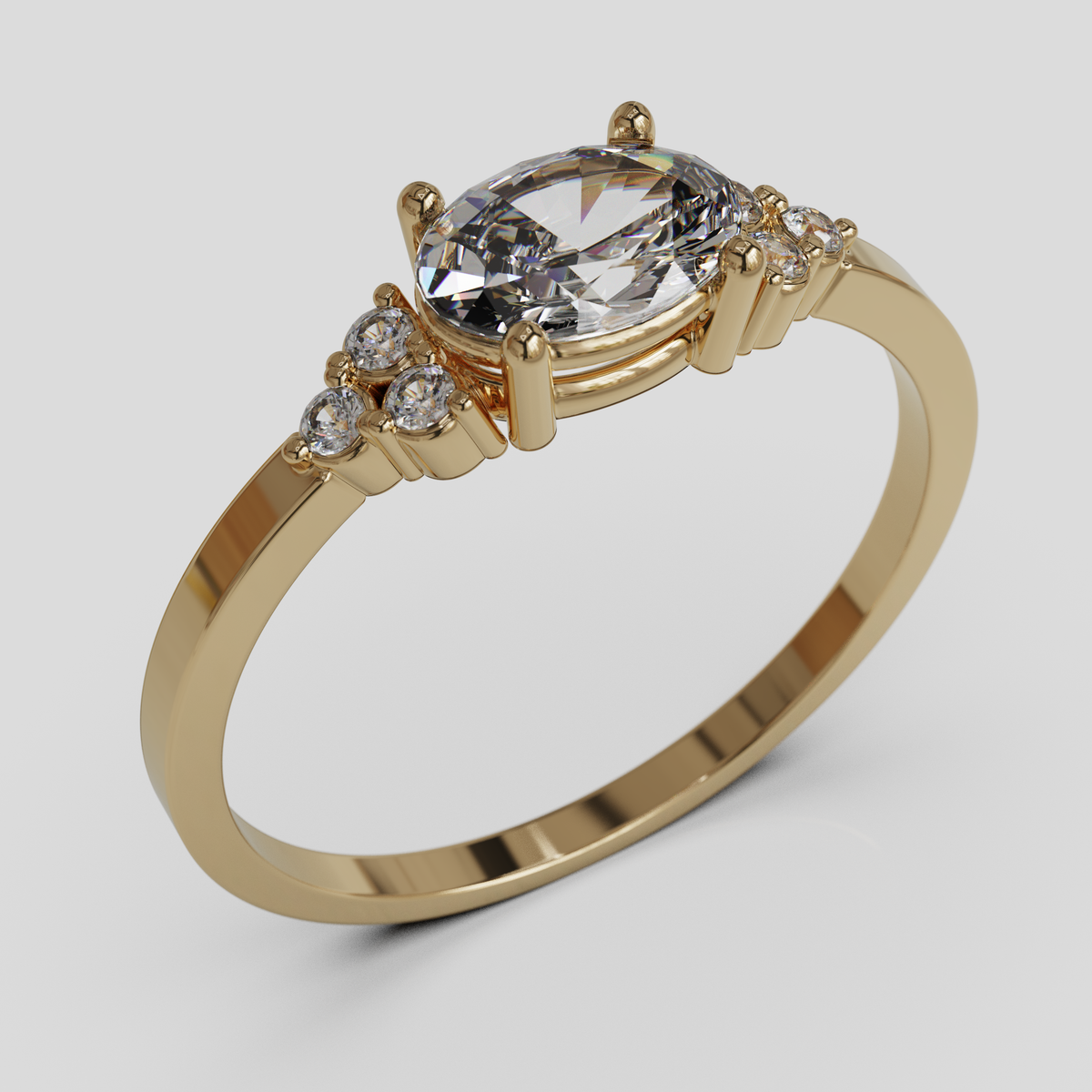 Anillo de Compromiso Kaleido Oro 18K
