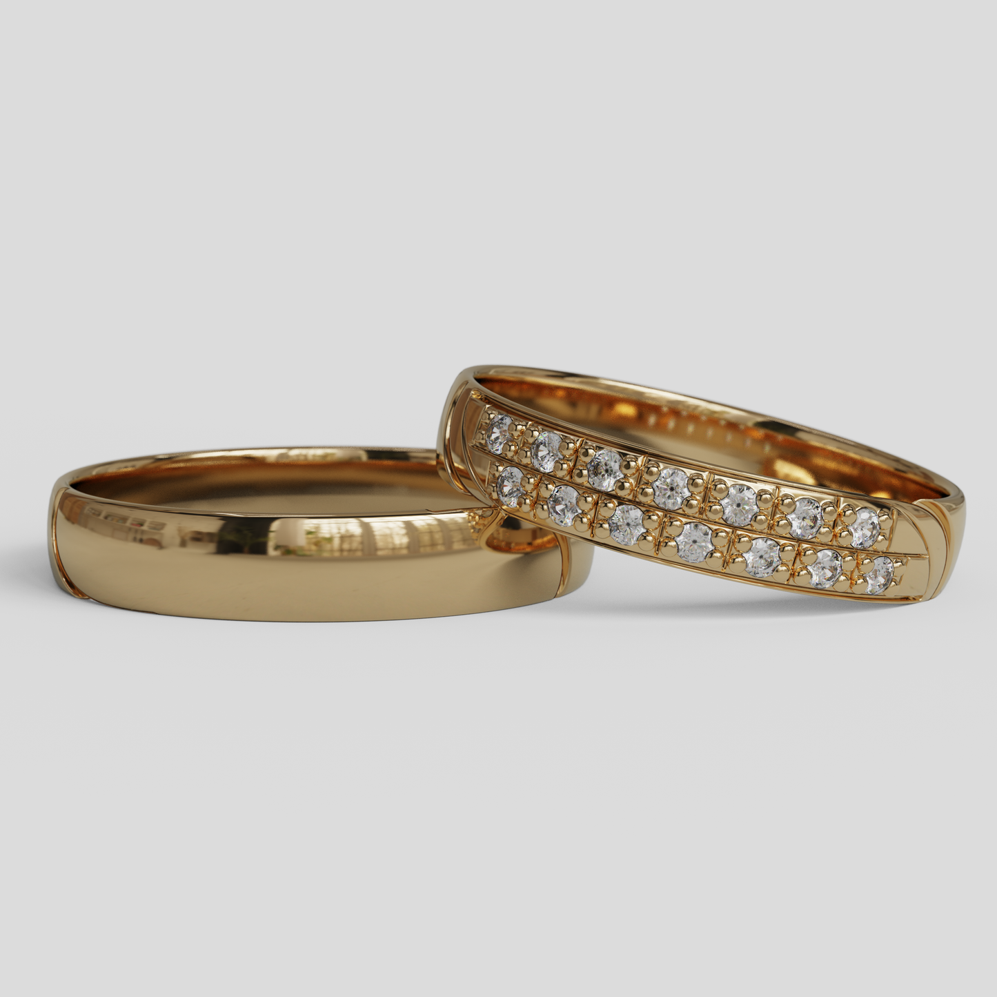 Argollas de Matrimonio Livia Oro 18k