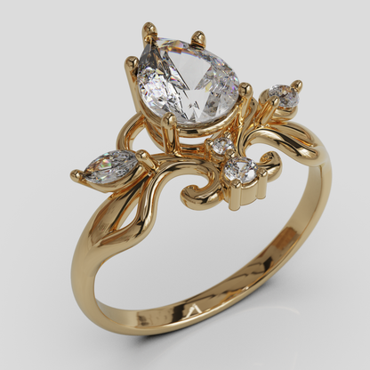 Anillo de Compromiso Ophelia Oro 18K