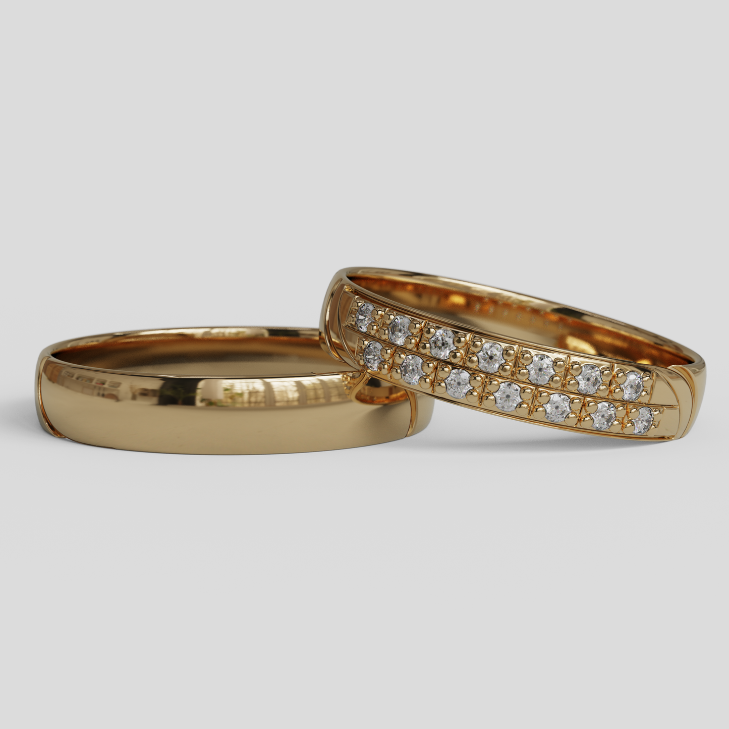 Argollas de Matrimonio Livia Oro 18k