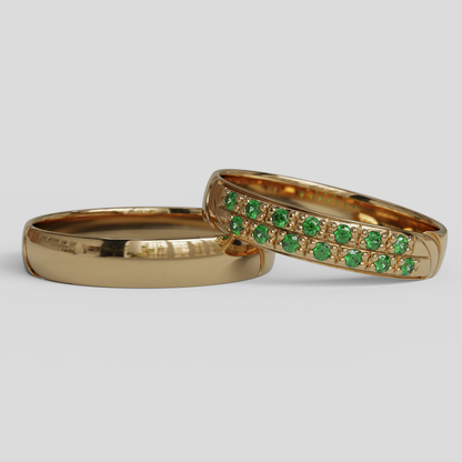 Argollas de Matrimonio Livia Oro 18k