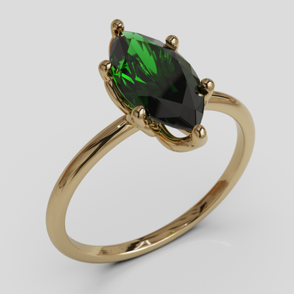 Anillo de Compromiso Marquis Loto Oro 18K