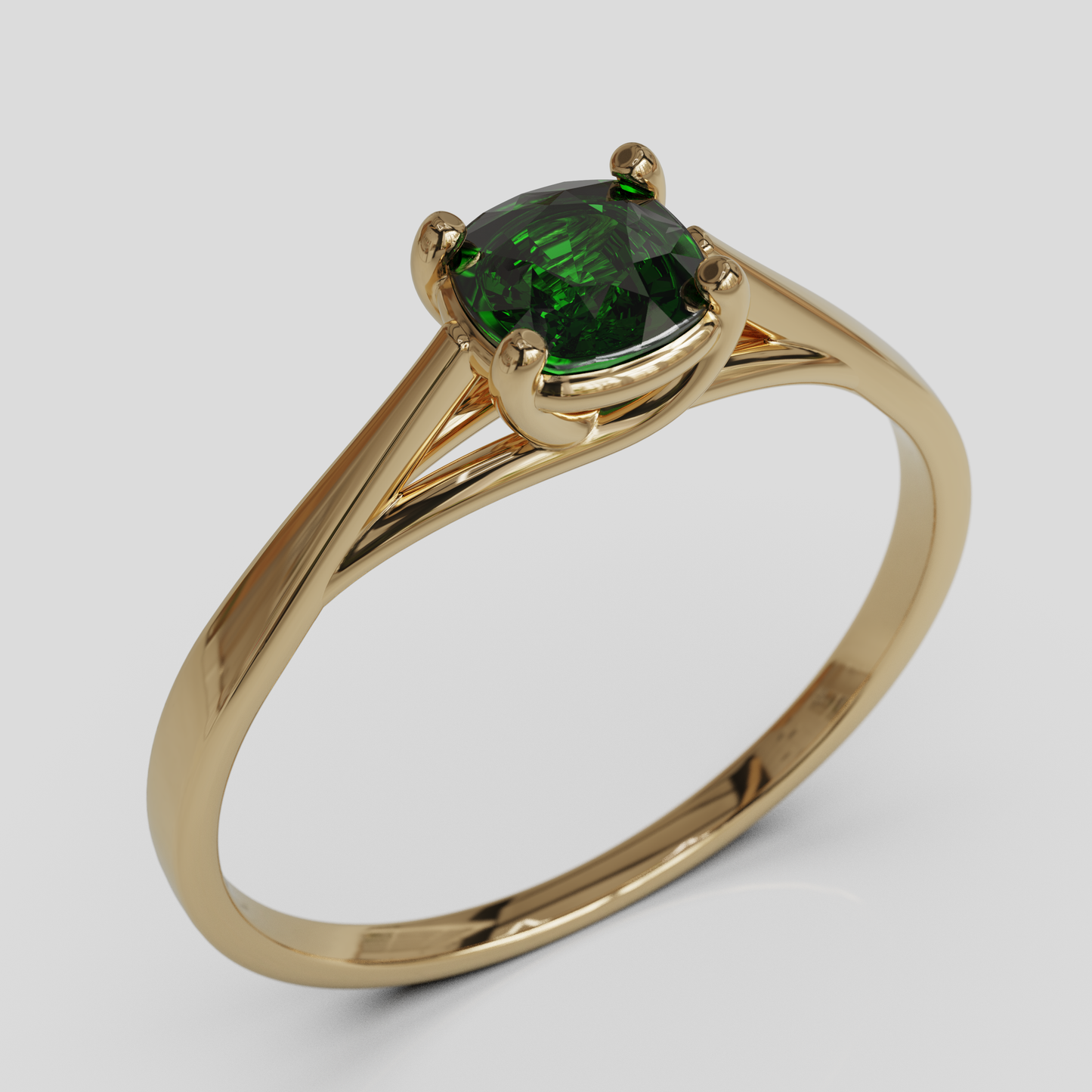Anillo de Compromiso Prisma Solitario