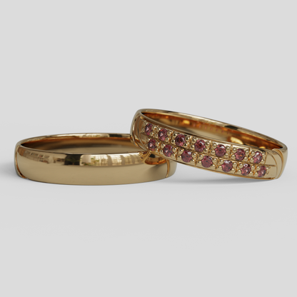 Argollas de Matrimonio Livia Oro 18k