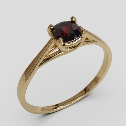 Anillo de Compromiso Prisma Solitario