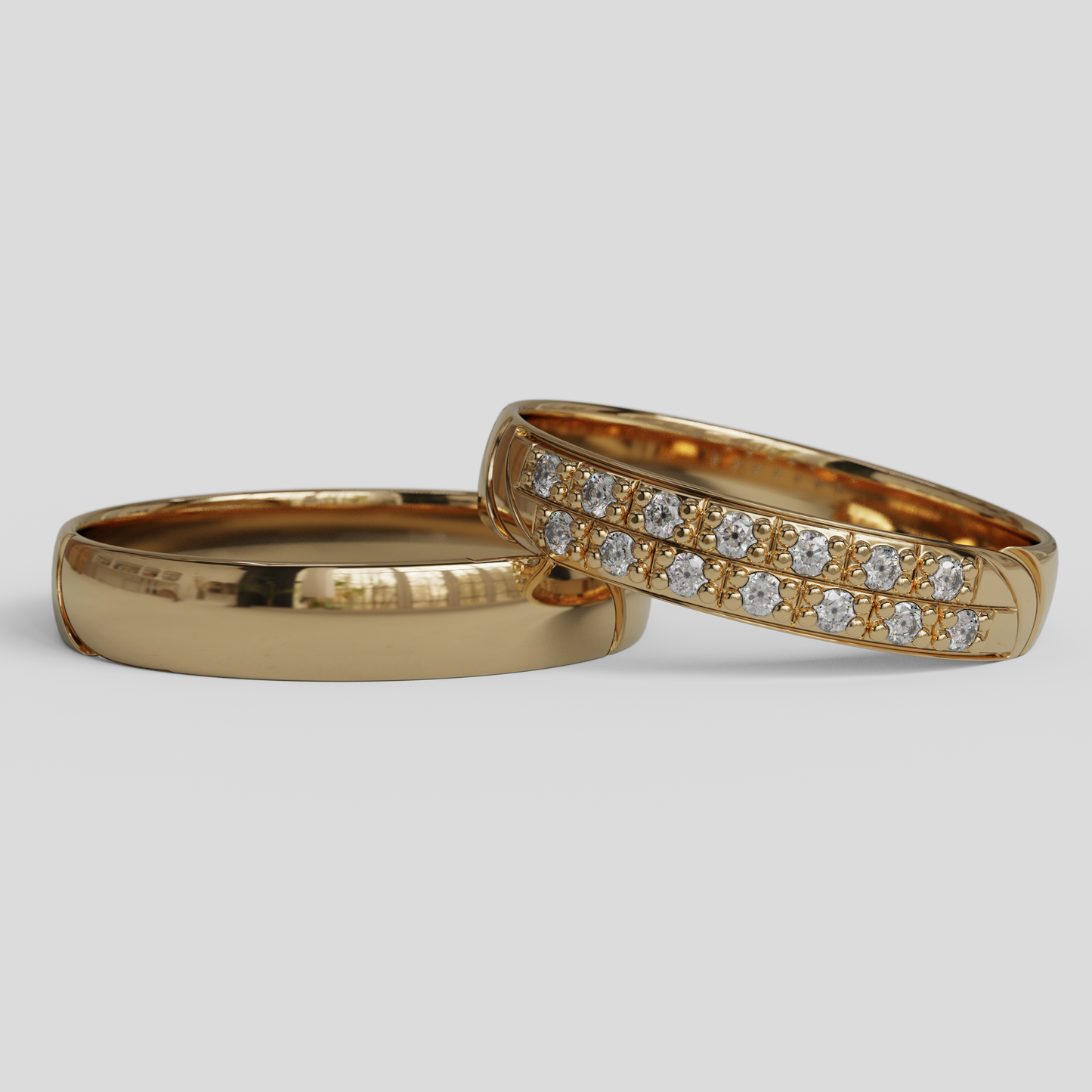 Argollas de Matrimonio Livia Oro 18k