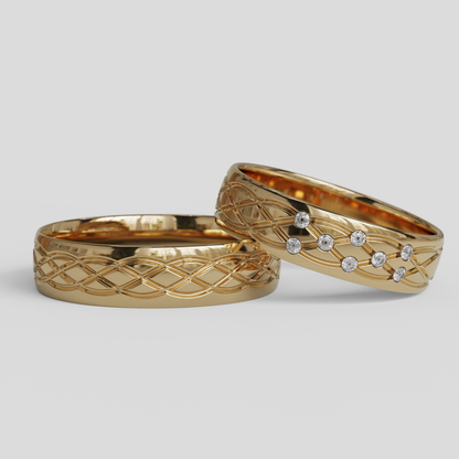 Argollas Matrimonio Ginebra Oro 18k