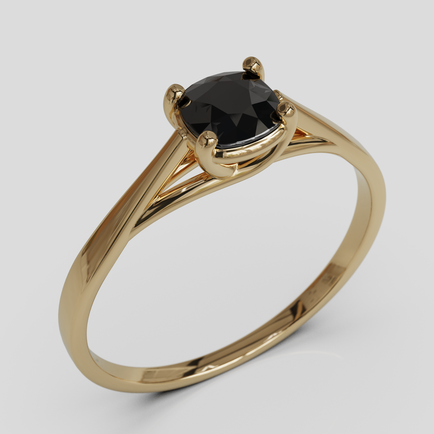 Anillo de Compromiso Prisma Solitario