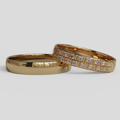Argollas de Matrimonio Livia Oro 18k