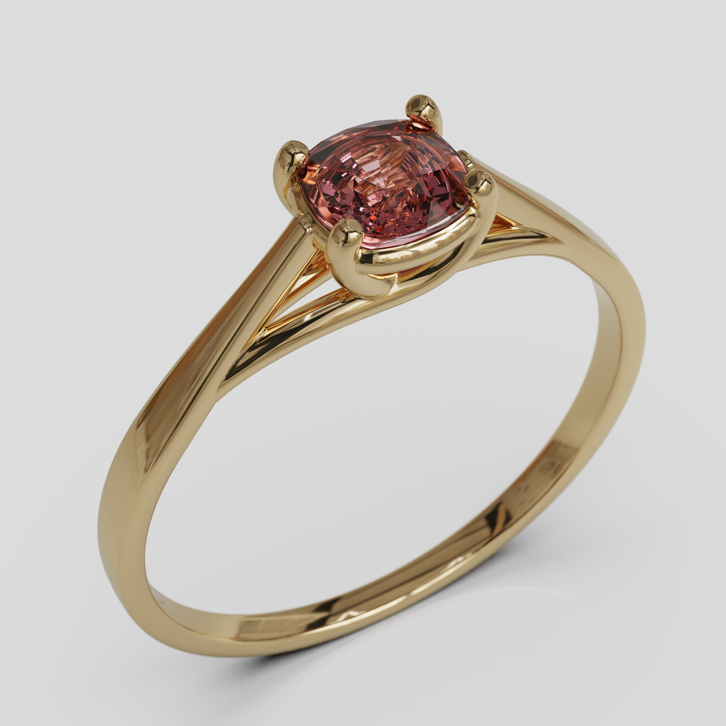 Anillo de Compromiso Prisma Solitario