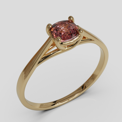 Anillo de Compromiso Prisma Solitario