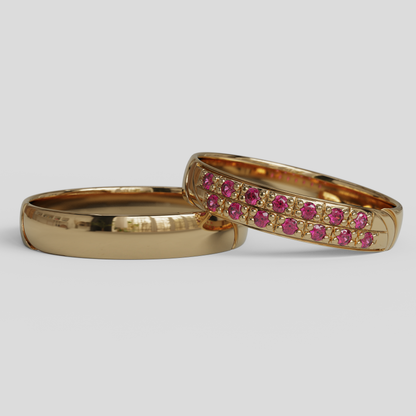 Argollas de Matrimonio Livia Oro 18k