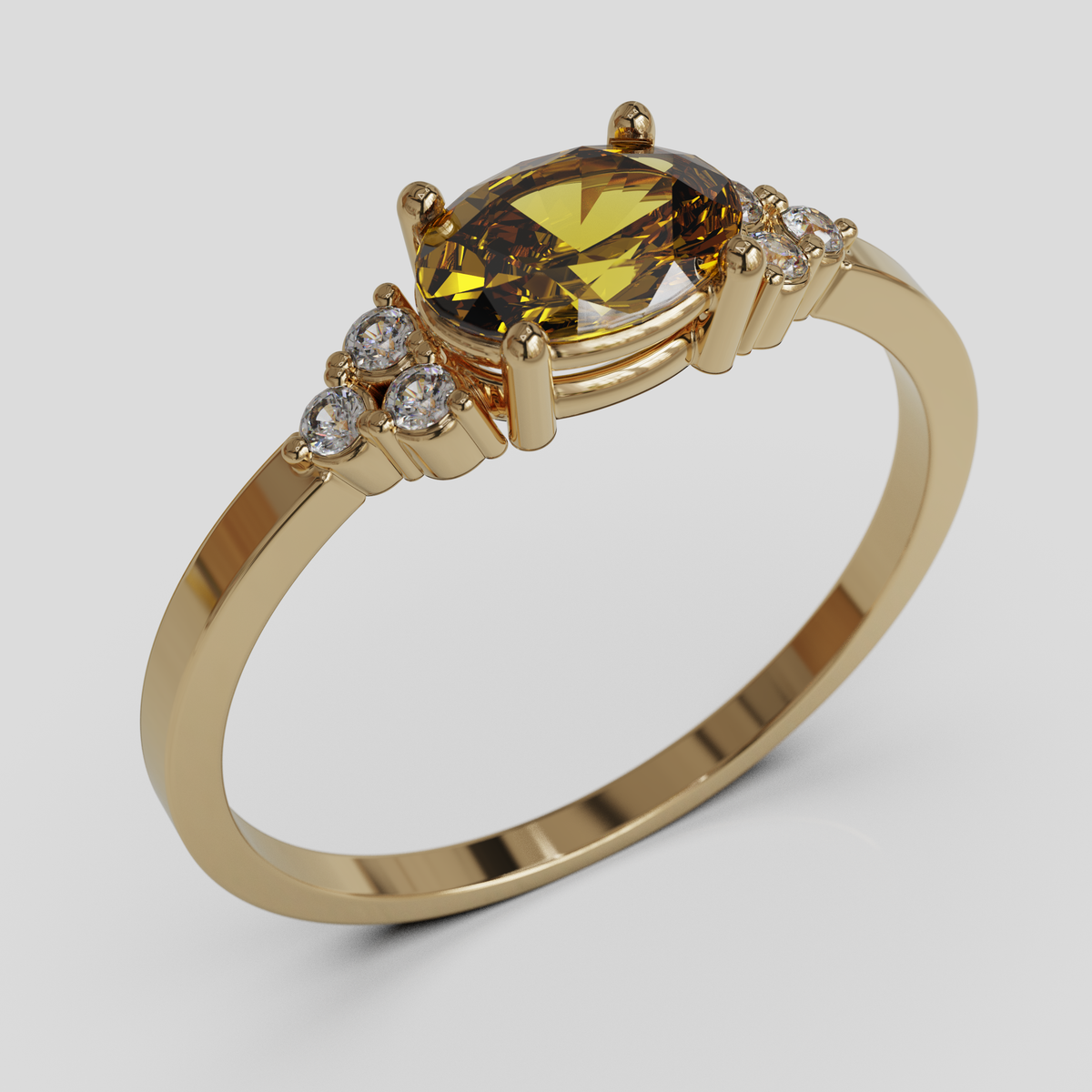Anillo de Compromiso Kaleido Oro 18K