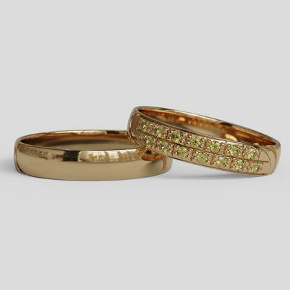 Argollas de Matrimonio Livia Oro 18k
