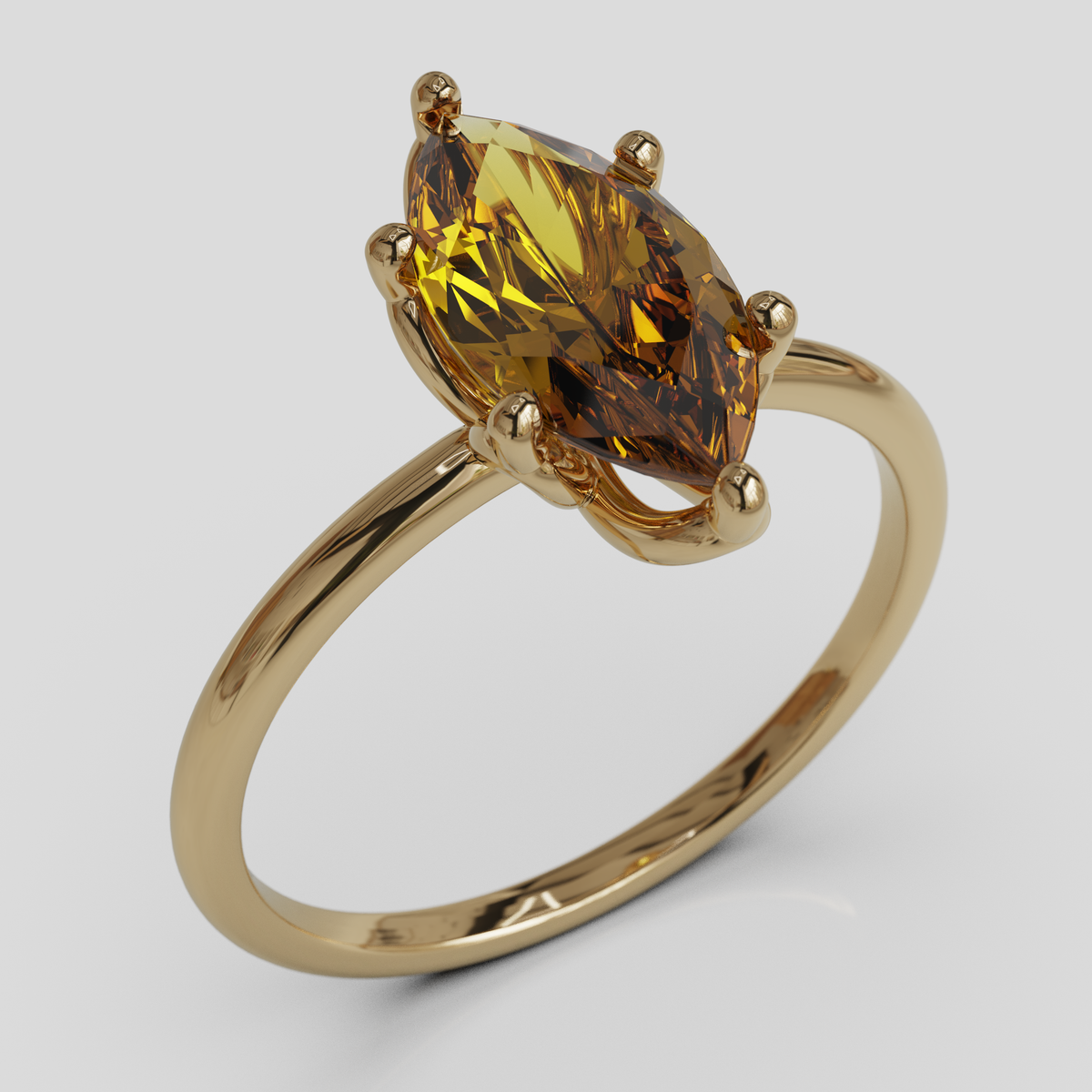 Anillo de Compromiso Marquis Loto Oro 18K