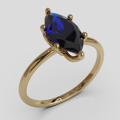 Anillo de Compromiso Marquis Loto Oro 18K