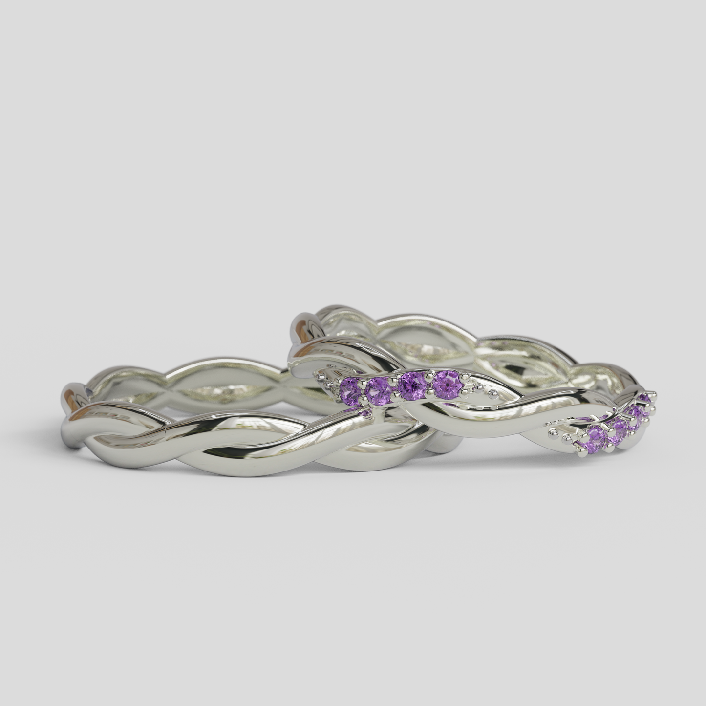 Argollas Matrimonio Trenzadas Plata 950