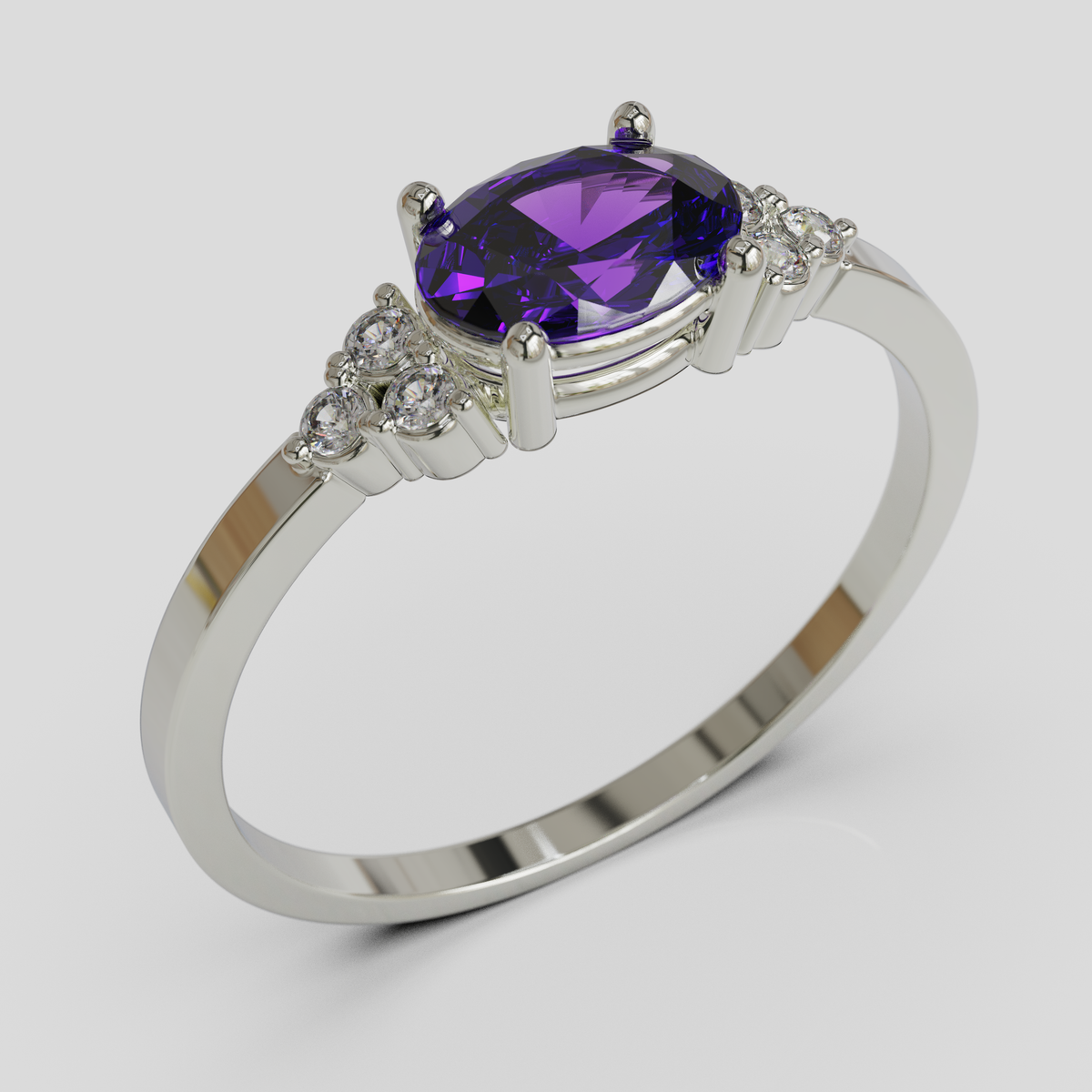 Anillo de Compromiso Kaleido Plata 950