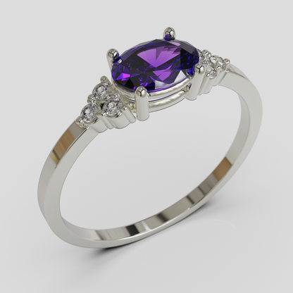 Anillo de Compromiso Kaleido Plata 950