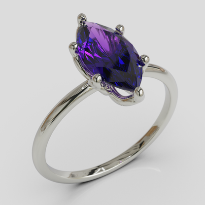 Anillo de Compromiso Marquis Loto Plata 950