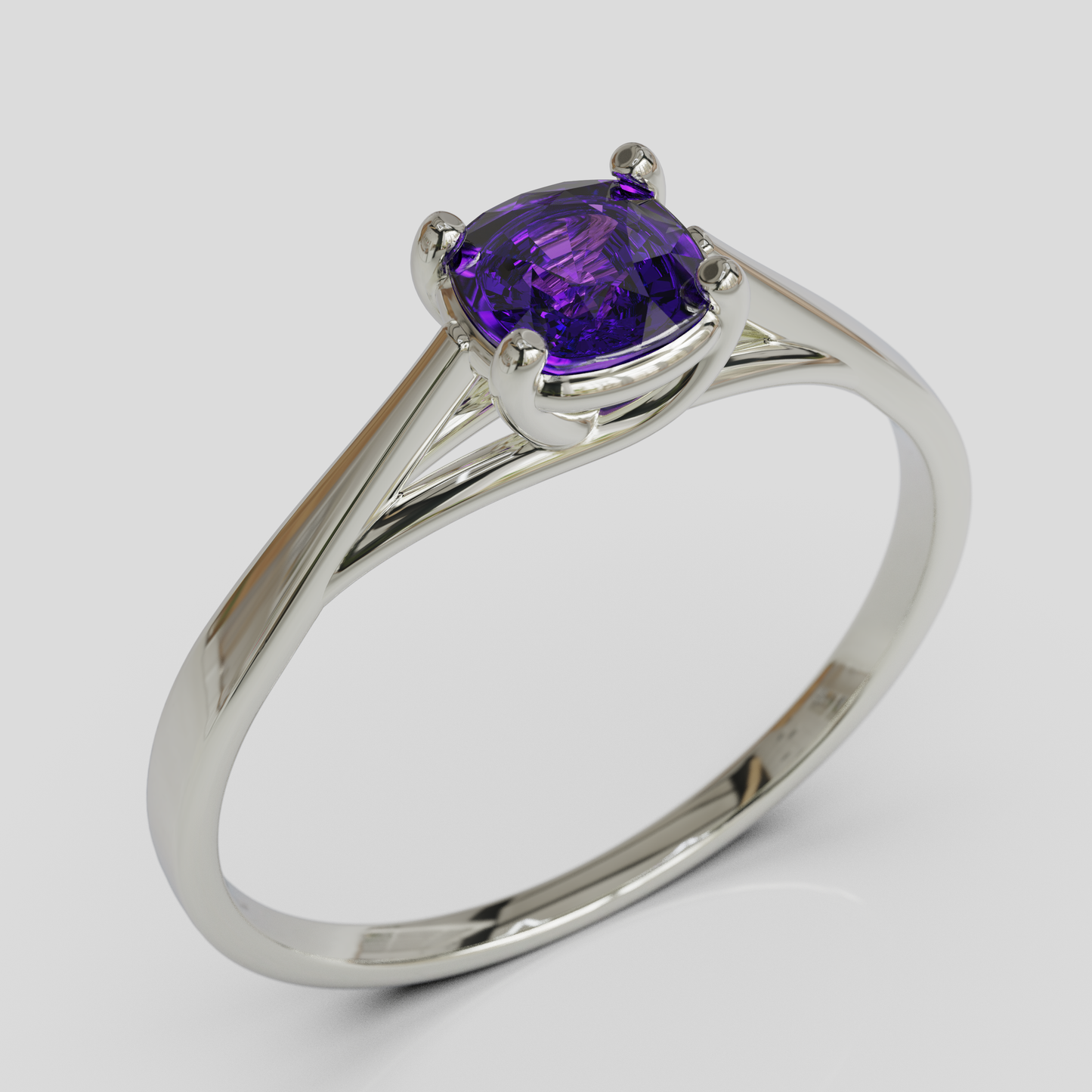 Anillo de Compromiso Prisma Solitario
