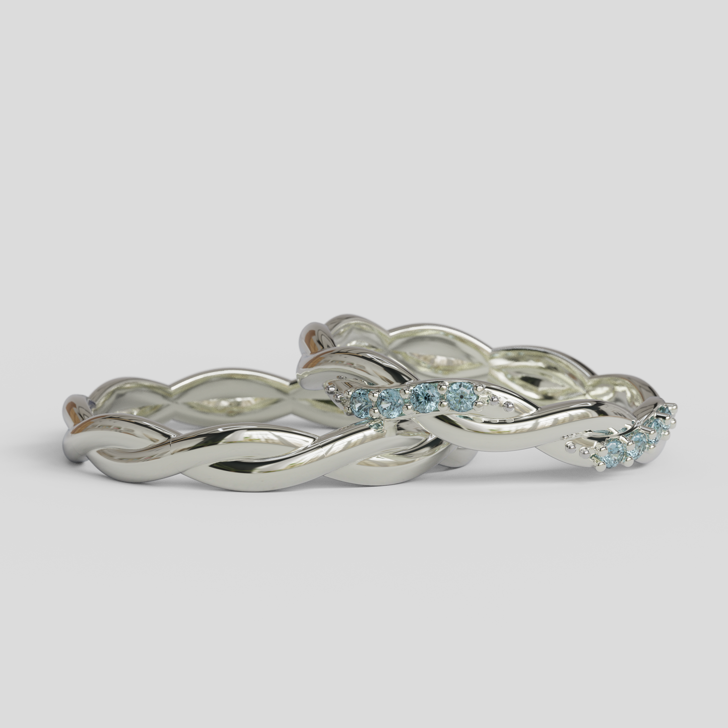 Argollas Matrimonio Trenzadas Plata 950