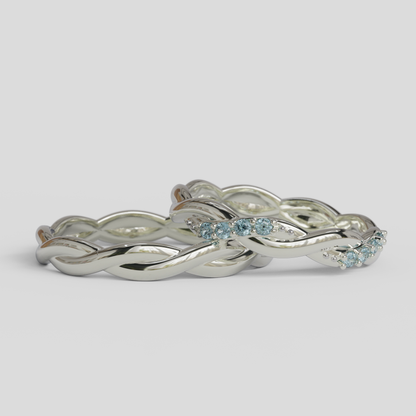 Argollas Matrimonio Trenzadas Plata 950