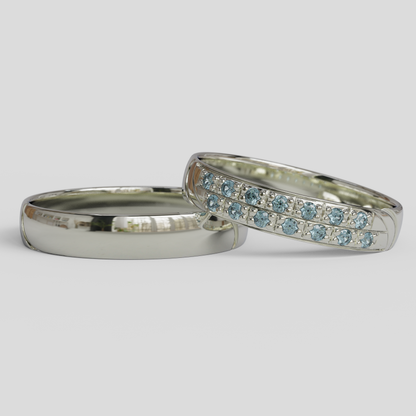 Argollas de Matrimonio Livia Plata 950