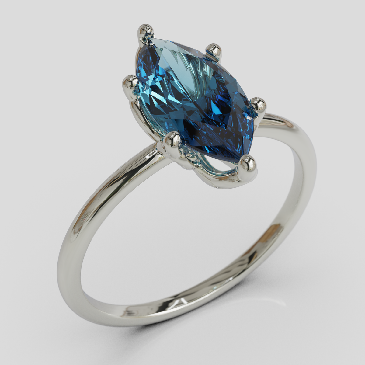 Anillo de Compromiso Marquis Loto Plata 950