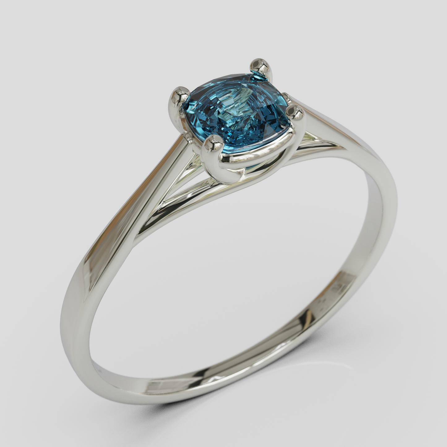 Anillo de Compromiso Prisma Solitario