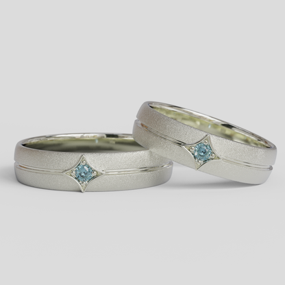 Argollas Matrimonio Rombo Plata 950