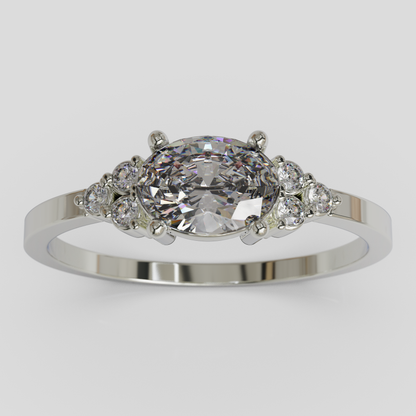 Anillo de Compromiso Kaleido Plata 950