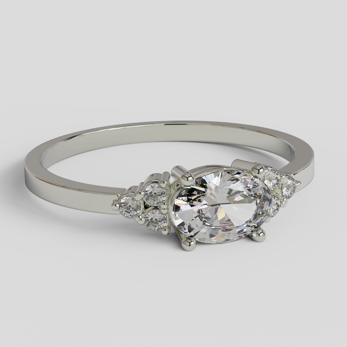 Anillo de Compromiso Kaleido Plata 950