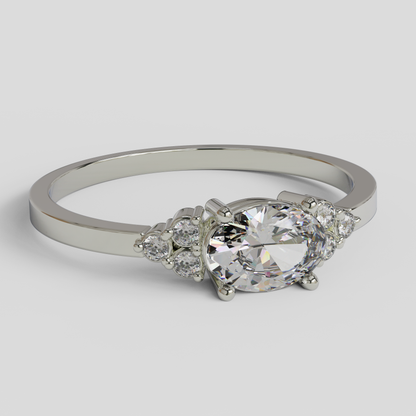 Anillo de Compromiso Kaleido Plata 950