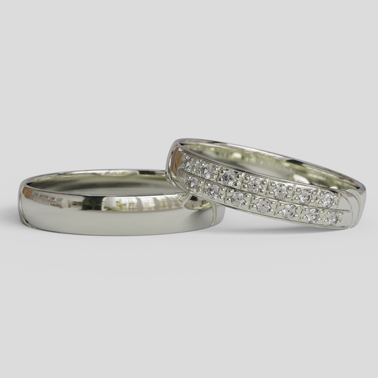 Argollas de Matrimonio Livia Plata 950