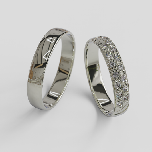 Argollas de Matrimonio Livia Plata 950