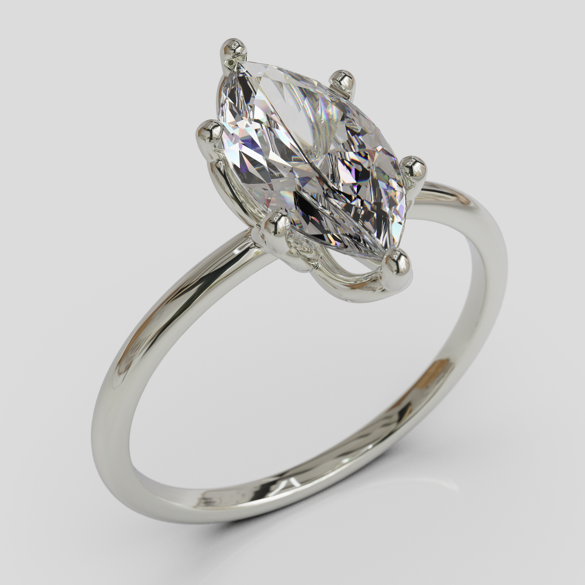 Anillo de Compromiso Marquis Loto Plata 950
