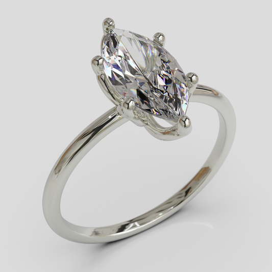 Anillo de Compromiso Marquis Loto Plata 950