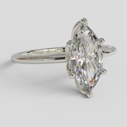 Anillo de Compromiso Marquis Loto Plata 950