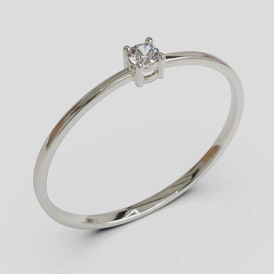 Anillo de Compromiso Nora Plata 950