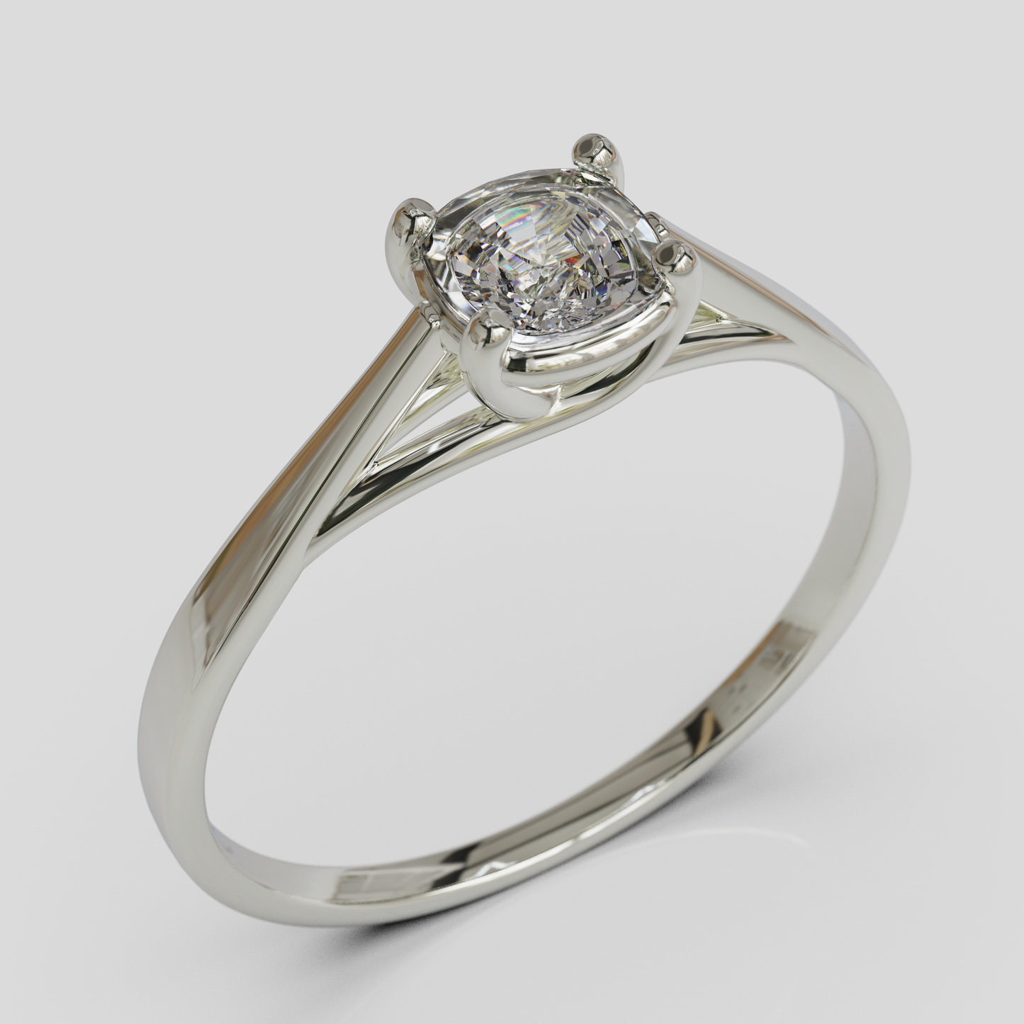 Anillo de Compromiso Prisma Solitario