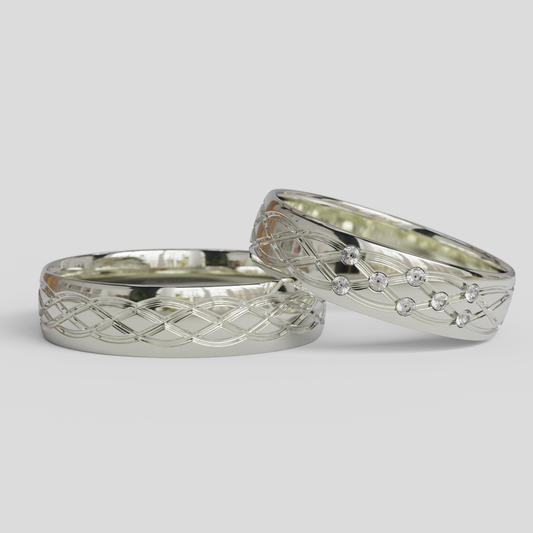 Argollas Matrimonio Ginebra Plata 950