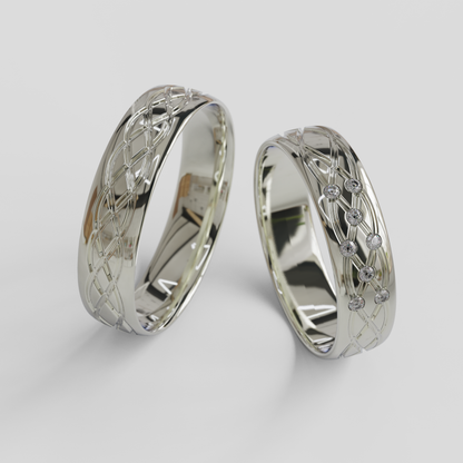 Argollas Matrimonio Ginebra Plata 950