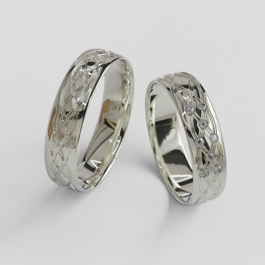 Argollas Matrimonio Ginebra Plata 950