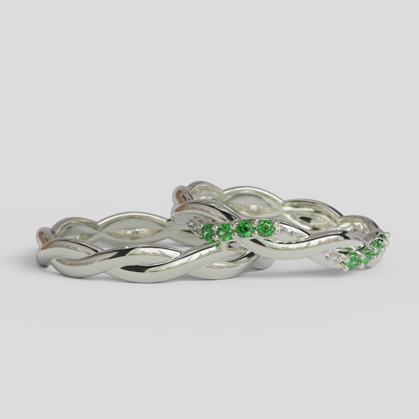 Argollas Matrimonio Trenzadas Plata 950