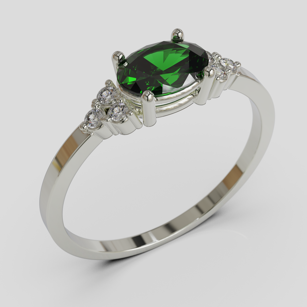 Anillo de Compromiso Kaleido Plata 950