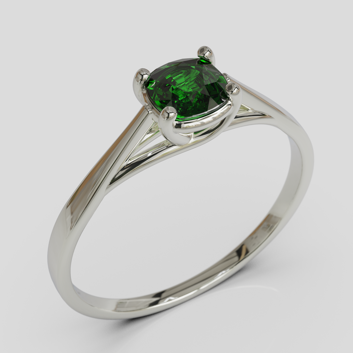 Anillo de Compromiso Prisma Solitario